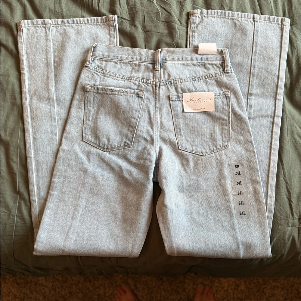 KanCan Blue Flare Wide Leg Denim
